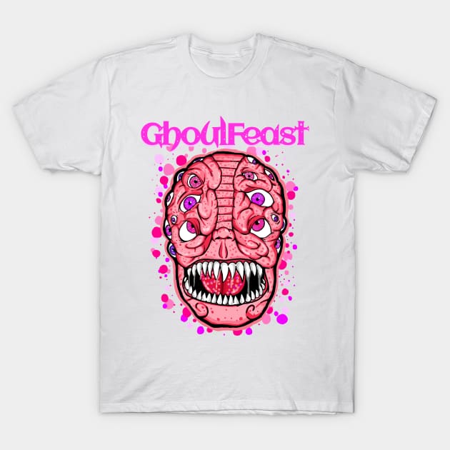 Ghoulfeast Pink Ghoul T-Shirt by GhoulFeast Designs